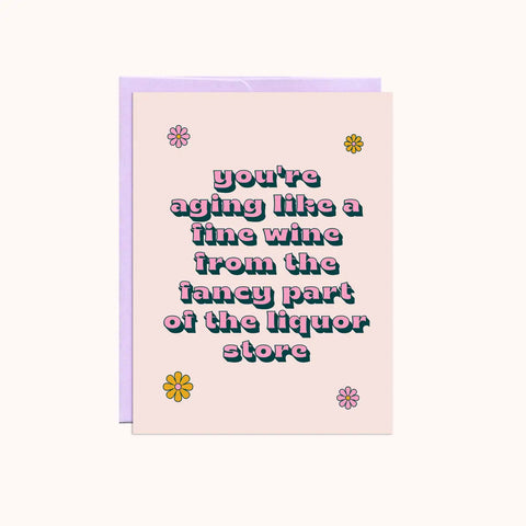 Fine WIne Liquor Store Card