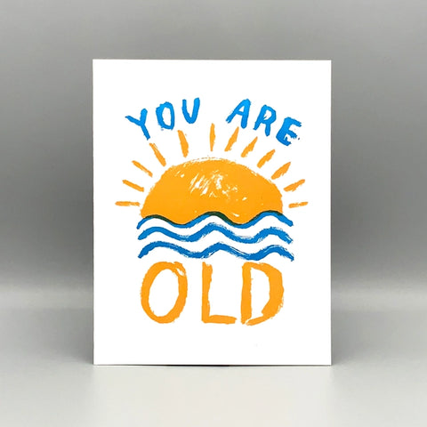 Setting Sun Birthday Card