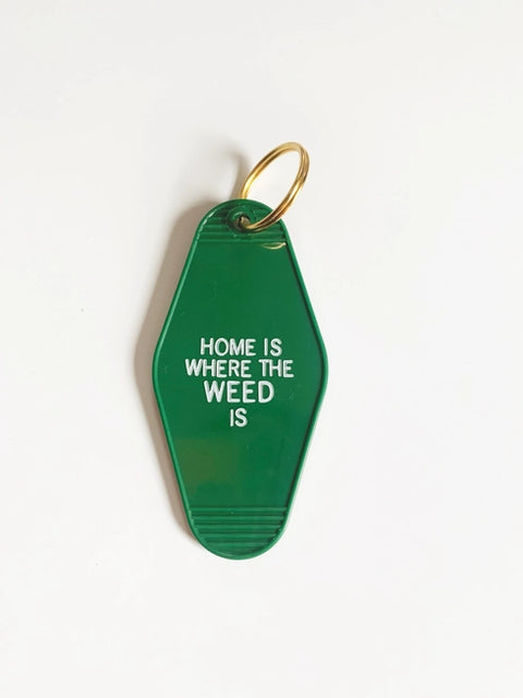 Home Is Where the Weed Is Key Tag