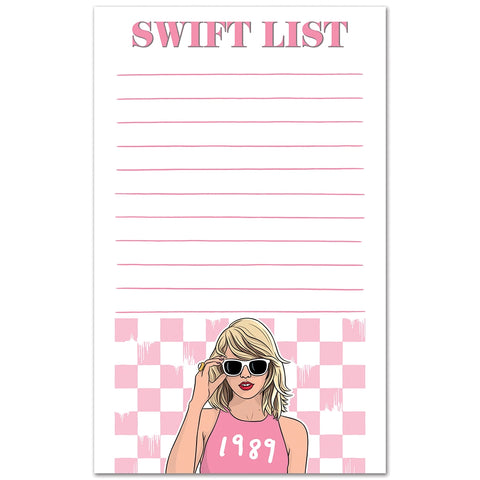 1989 Swift List Notepad