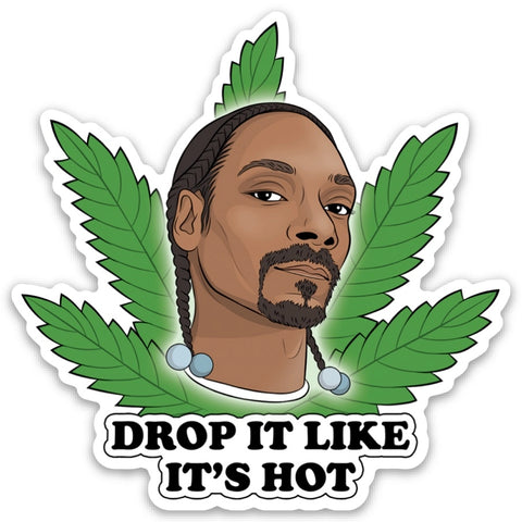 Snoop Pot Leaf Die Cut Sticker