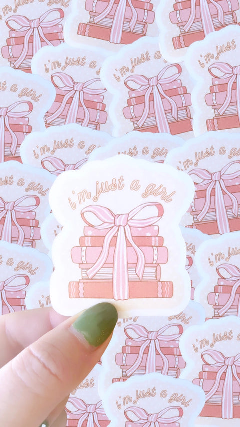Just a Girl Sticker