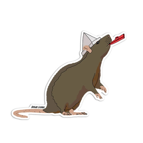 Rat Party Sticker