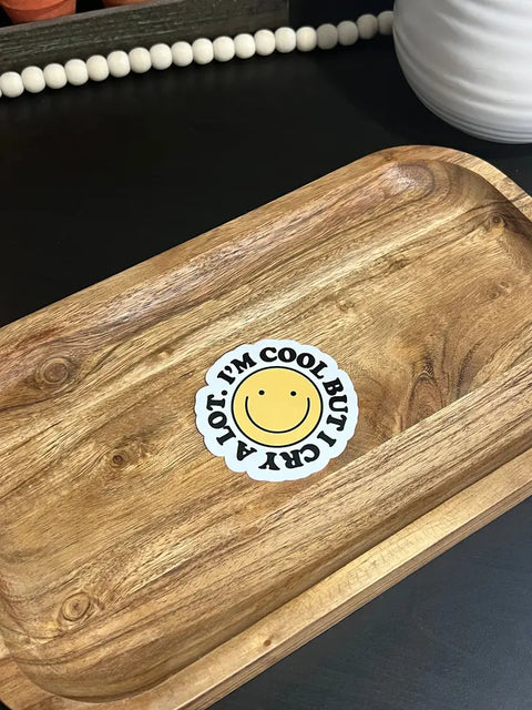 Cool But I cry A Lot Sticker