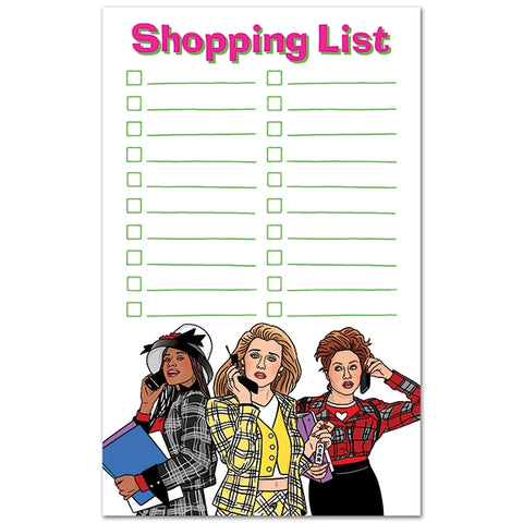 Clueless Shopping List