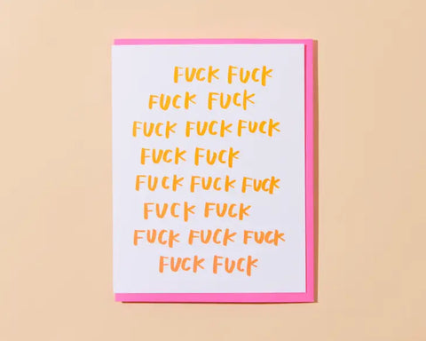Fuck Greeting Card