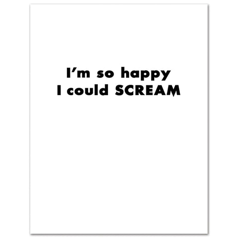 Scream It's Your Birthday Card