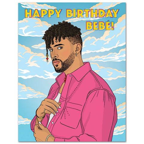 Bad Bunny Birthday Card