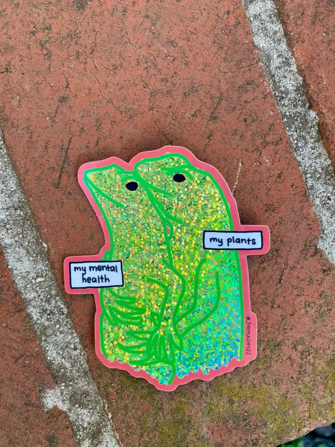 Emotional Support Lizards Sticker