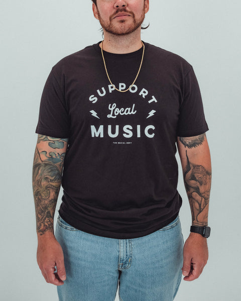 Old School Support Local Music Tee