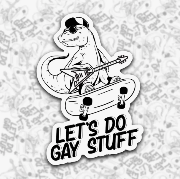 Gay For Grey Sweatpants Season Die Cut Sticker