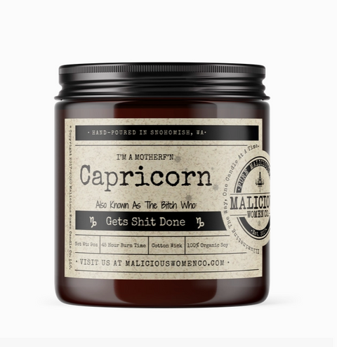 "I'm A Motherf'n" Zodiac Candles