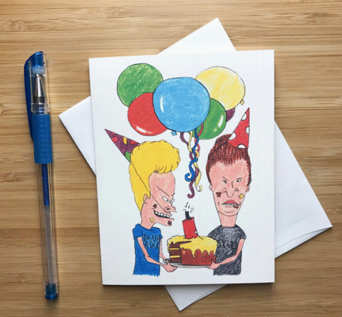 Beavis and Butthead Birthday Card
