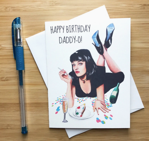 Mia Wallace 'Pulp Fiction' Birthday Card