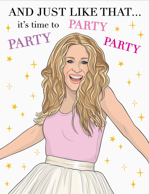 Carrie Bradshaw Birthday Card