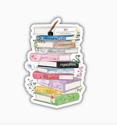 Swiftie Book Stack Sticker
