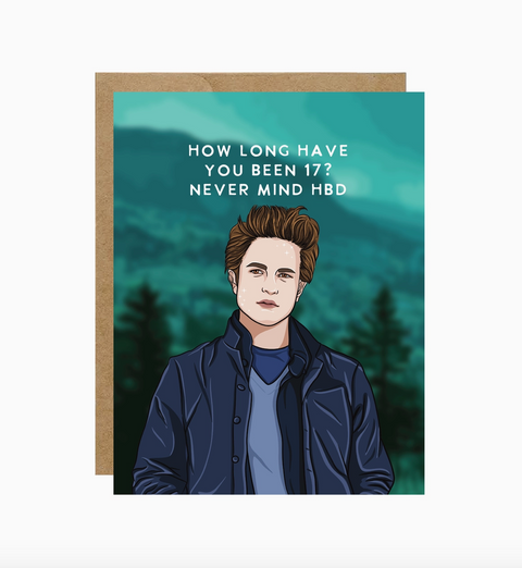 Edward Twilight Birthday Card
