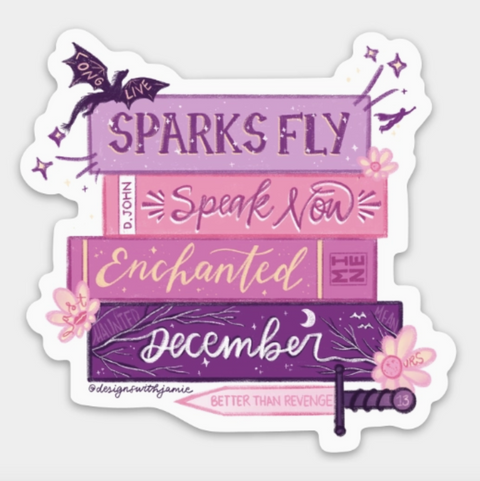 Taylor Swift Speak Now Books Sticker