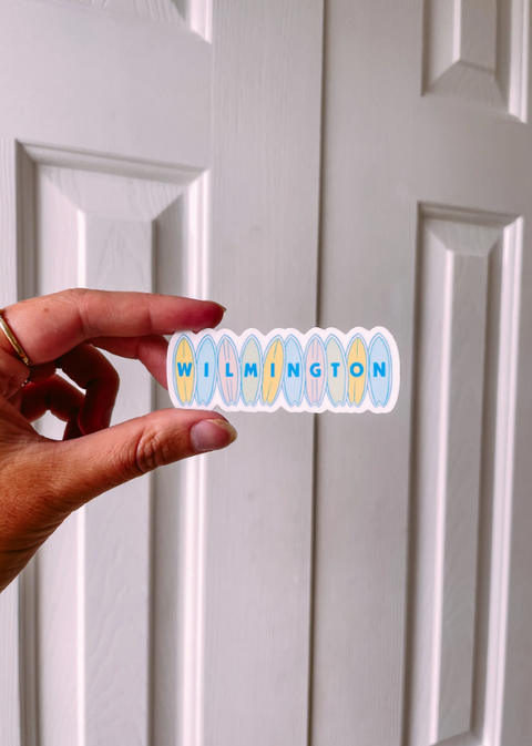 Wilmington Surfboard Sticker