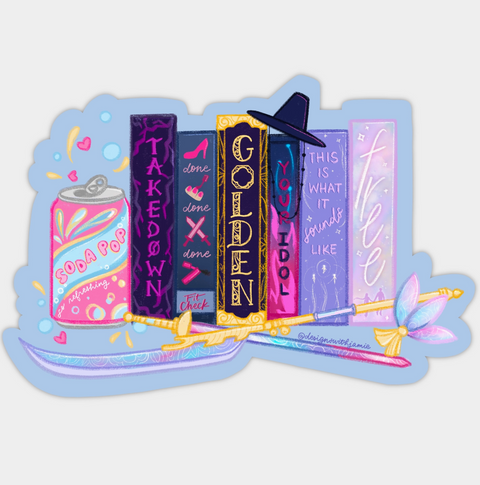 Kpop Demon Hunters Book Sticker .