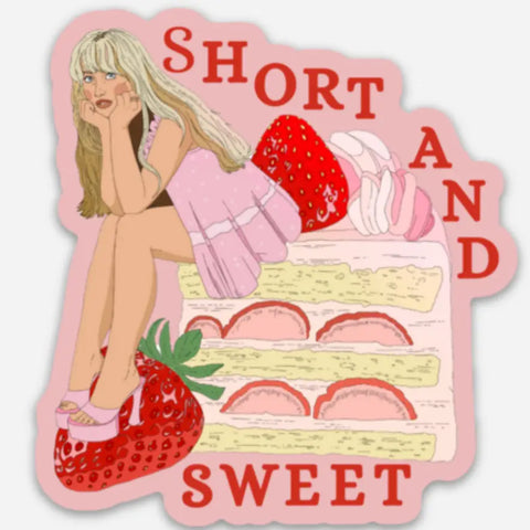 Short And Sweet Shortcake Sticker