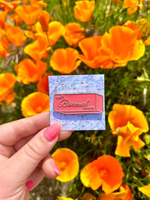 Bisexual Erasure Pin