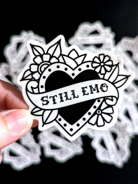 Still Emo Heart Sticker