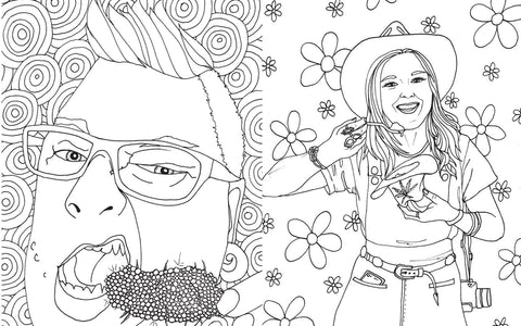  Stoner Babes Coloring Book