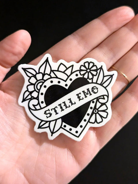 Still Emo Heart Sticker