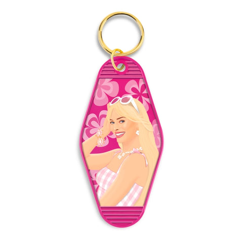 Barbie Movie Motel Keychain