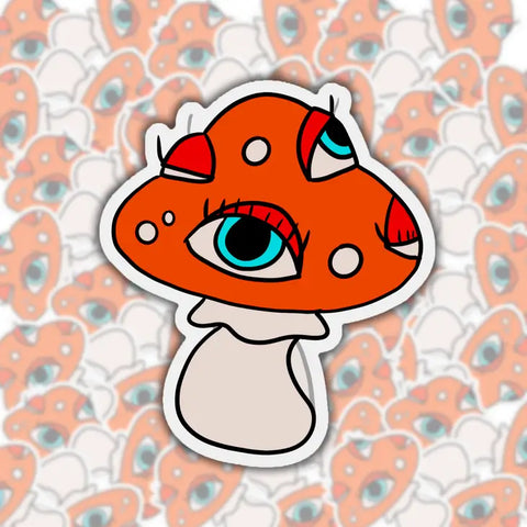 Mushroom Eye Sticker