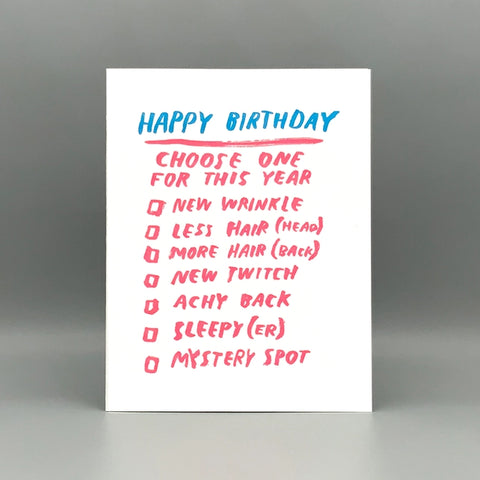 Choose Your Birthday Card