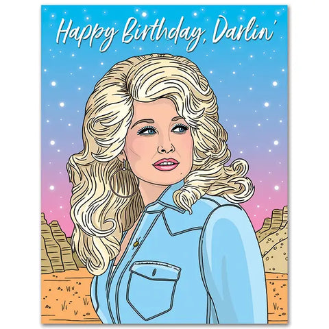 Darlin' Dolly Birthday Card