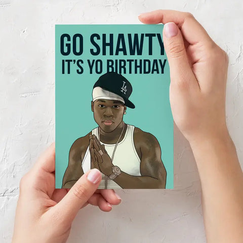 50 Cent Birthday Card