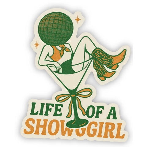 Showgirl Martini Disco Sticker