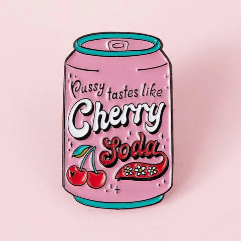 Tastes Like Cherry Soda Pin