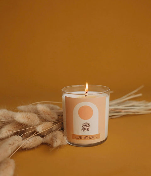 Tuff Peach Tumbler Candles