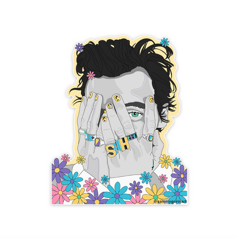 Harry Black + White Sticker
