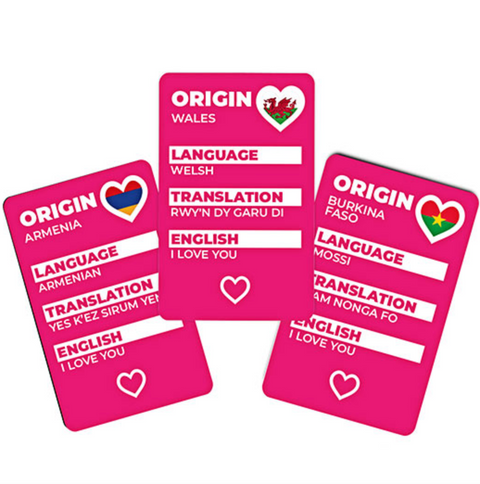 How to Say I Love You Around the World Cards