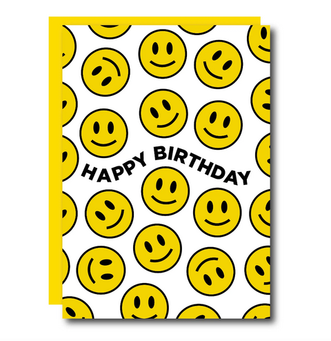 Smiley Face Birthday Card