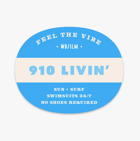 910 Livin' Sticker