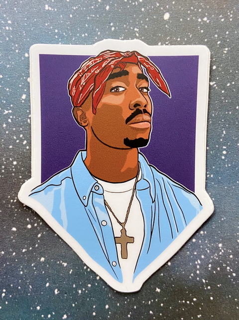 Tupac Sticker