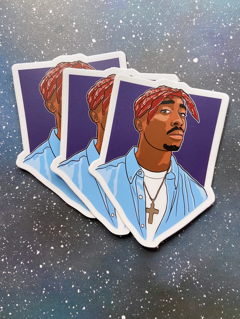 Tupac Sticker
