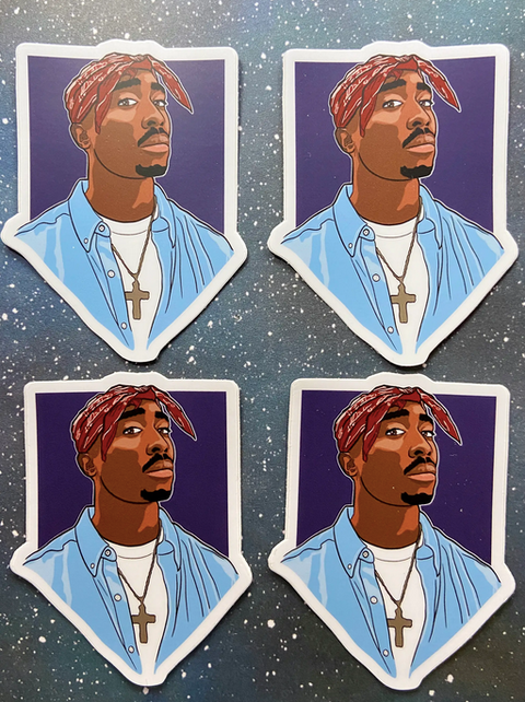 Tupac Sticker