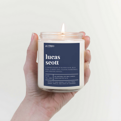 One Tree Hill Boys Candles