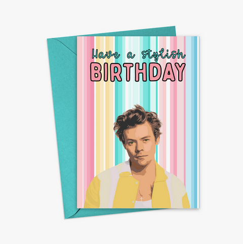 Harry Stylish Birthday Card