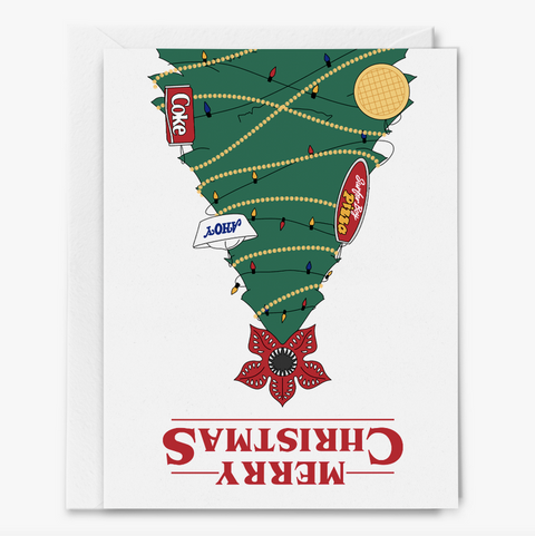 Upside Down Merry Christmas Card