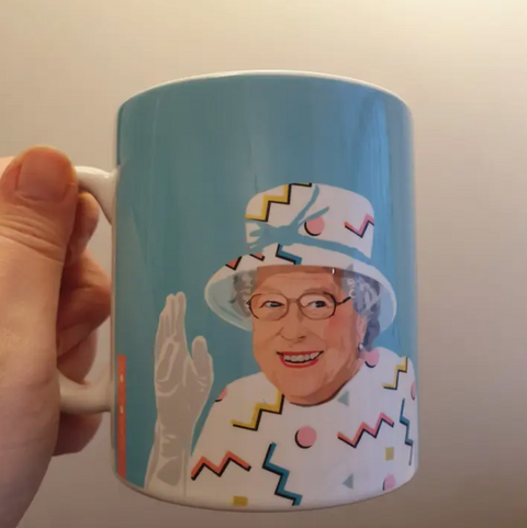 Queen Elizabeth Pop Art Mug