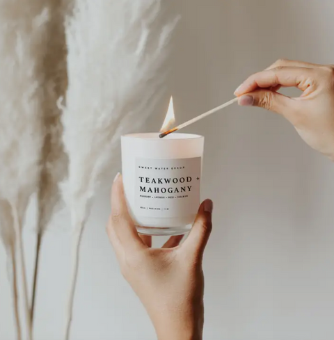 Teakwood & Mahogany Candle