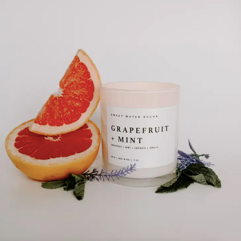 Grapefruit + Mint Candle